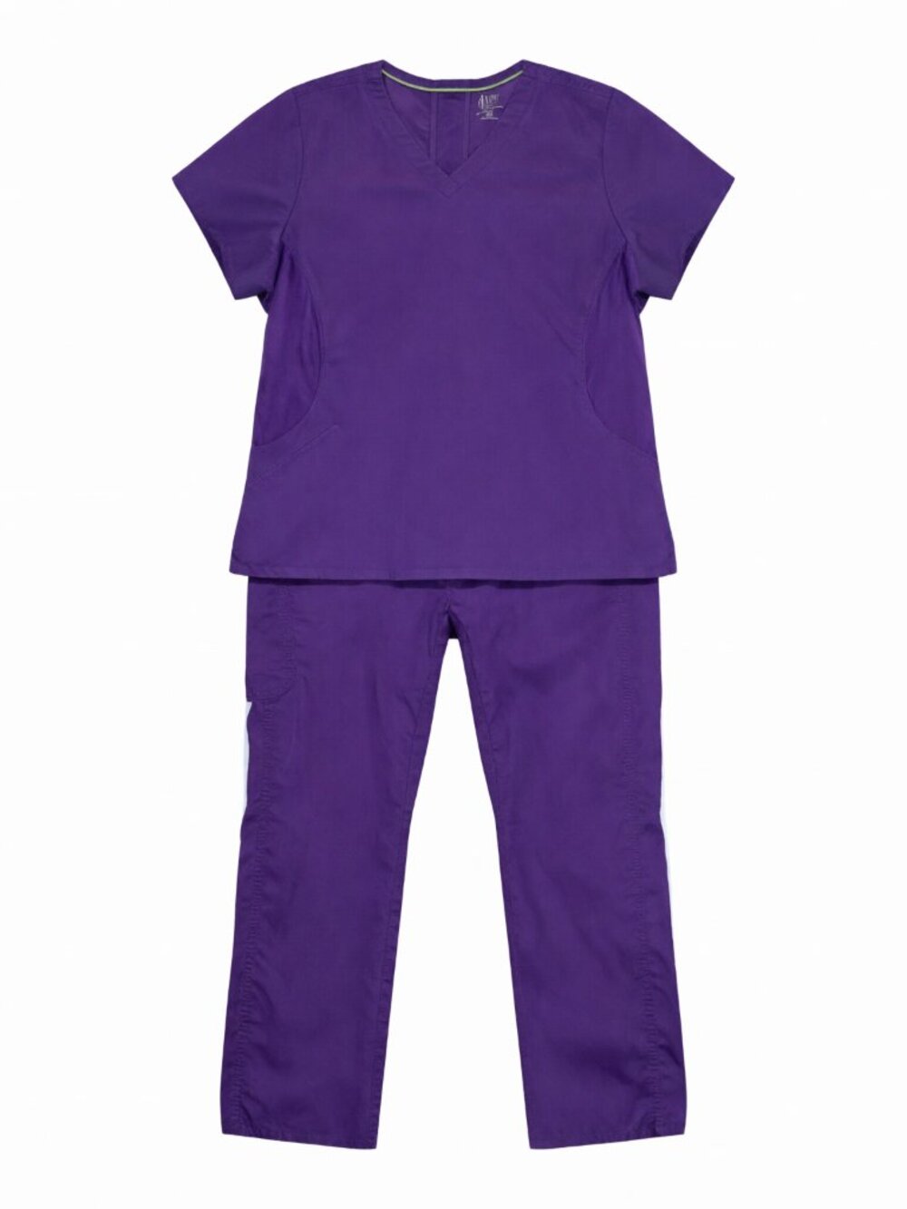 All Uniform Wear Active Scrub Set Women XL Purple V-Neck